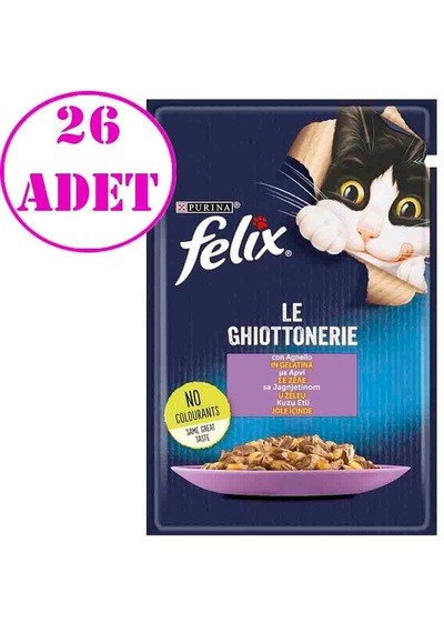 Purina Felix Kuzu Etli Yaş Kedi Maması 85 Gr 26 Ad