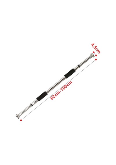 Petinka Barfiks Çubuğu 60-100cm Çift Süngerli Ayarlanabilir Kapı Koridora Takılır Barfiks