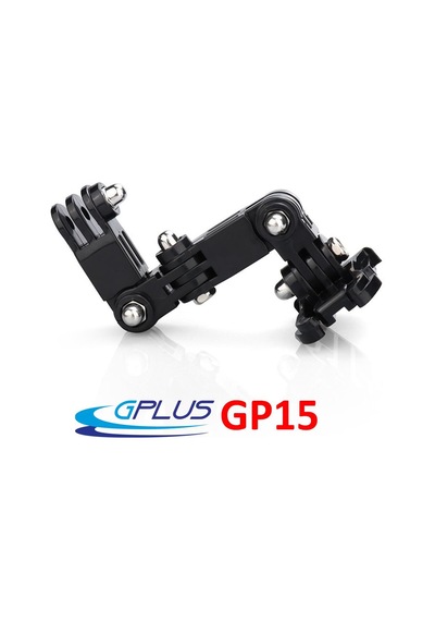 Gplus Gp15 Aksiyon Kamera Uyumlu 4 Yollu 13 Cm Hızlı Tak Uzatma Aparatlı Motor Kask Bağlantı Seti Siyah