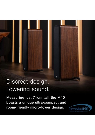 Q Acoustics M40 Hd Wireless Raf Tipi Hoparlör Müzik Seti Ceviz