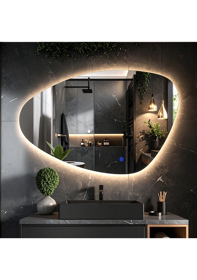 Luce Günışığı Lavabo & Banyo Aynası Dokunmatik Sensörlü 100 X 65 Cm