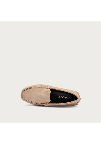 Sand Beige Oxford / Klasik Erkek 12b0 Frau Velour Leather Bej