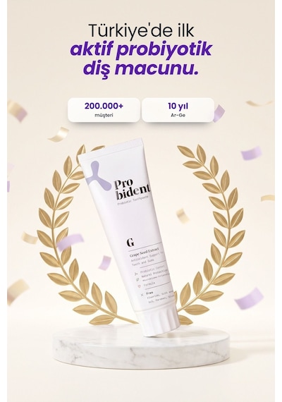 Probident Üzüm Çekirdeği Özütü İlaveli Probiyotik Diş Macunu 75 ML