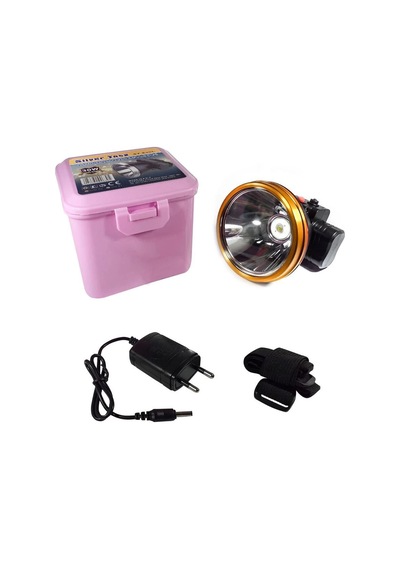Silver Toss St-630l 30 Watt Tek Led'li Şarjlı Kafa Lambası Çok Renkli