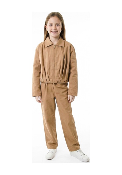 Xo Kids Kız Çocuk Ceket 9-13 Yaş 5017 Camel