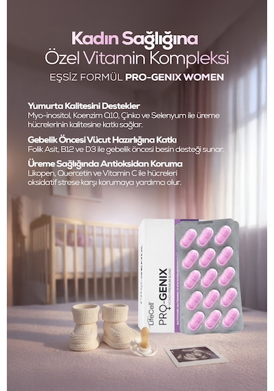 Pro-genix Women Multivitamin, Multimineral Ve Bitki Ekstreleri İçeren Takviye Edici Gıda