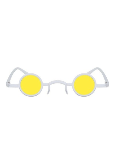 Meltoz Minimal Vintage & Retro Güneş Gözlüğü Sarı