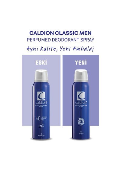 Caldion Classic Deodorant Erkek 150 Ml + Caldion For Men Roll-on Deodorant 50 Ml