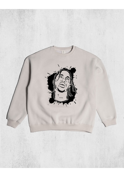 Unisex Travis Scott Sweatshirt Taş