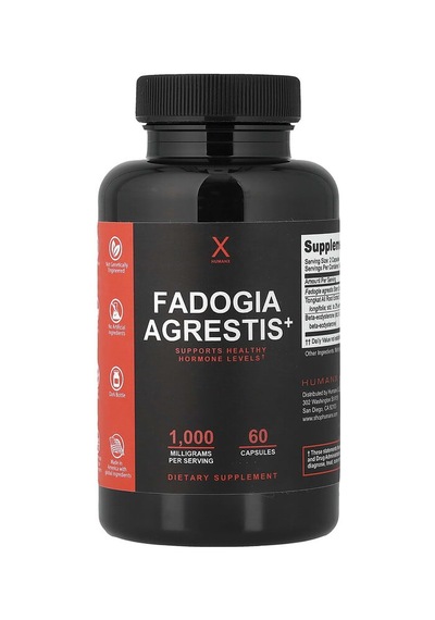 Humanx, Fadogia Agrestis+, 60 Capsules Humanx Nutrıtıon