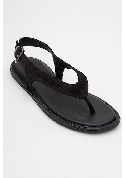 Luvishoes Luvi Shoes Belinda Siyah Süet Hakiki Deri Kadın Parmak Arası Sandalet Siyah Süet Luvishoes Luvi Shoes Belinda Siyah Süet Hakiki Deri Kadın Parmak Arası Sandalet Siyah Süet