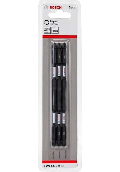 Bosch Impact Ctrl ÇiftTaraf 3'lü PH2 150mm Vidalama Ucu paketi - 2608522358