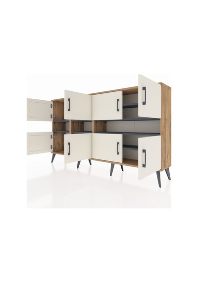 Arges Konsol 8 Raflı 8 Kapaklı 176x30x99 Çam-aytaşı/antrasit Aytası/antrasıt - Atlas Çam Arges Konsol 8 Raflı 8 Kapaklı 176x30x99 Çam-aytaşı/antrasit Aytası/antrasıt - Atlas Çam
