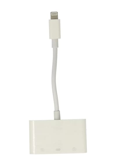 Newface Apr23 Iphone Otg 3in1 - Beyaz Çok Renkli