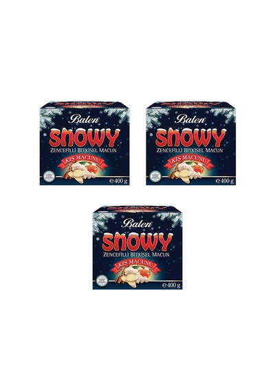 Balen Snowy Zencefilli Kış Macunu 400 G x 3 Adet