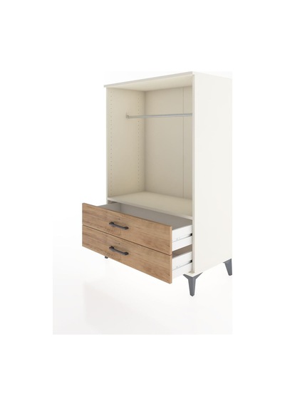 Hyperion Dolap Tek Raflı 2 Çekmeceli Tek Askılı 88x44x134 Ayt... Aytaşı