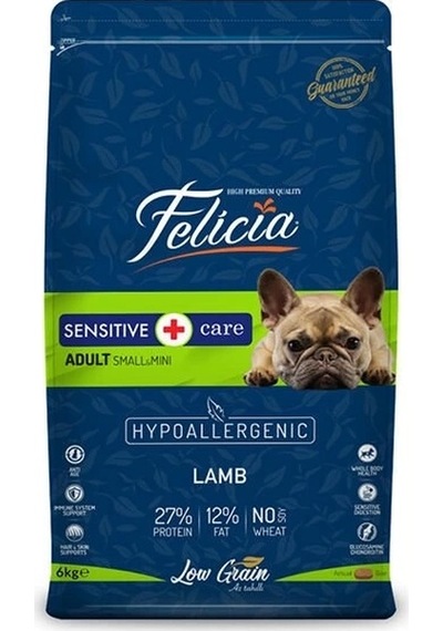 Felicia Düşük Tahıllı Hipoalerjenik Kuzu Etli Küçük Irk Yetişkin Köpek Maması 6 KG