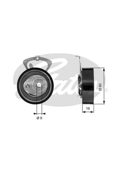 GATES T43140 TRİGER EKSANTRİK GERGİ RULMANI GOLF IV BORA POLO 1.4