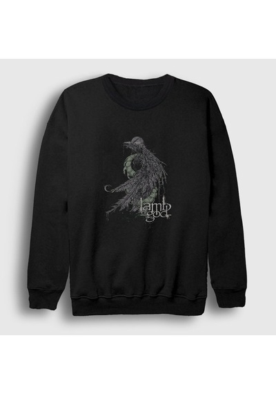 Presmono Unisex Ashes Lamb Of God Sweatshirt Siyah