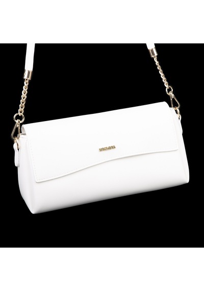 Nas Bag Kadın Sade Şık Omuz Ve Çapraz Çanta En 24 Cm Boy 12 Cm Beyaz