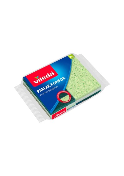 Konfor Düz Sünger, Ekstra Emici, 2'li Paket