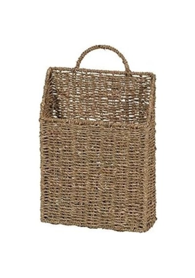 Household Essentials Ml-5613 Deniz Yosunundan Duvar Sepeti Seti, Kahverengi, 2 Parça