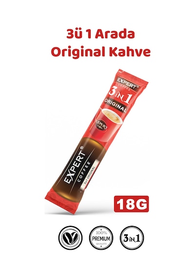 3 Ü 1 Arada Orijinal Hazır Kahve 24 Lü 18g Granül
