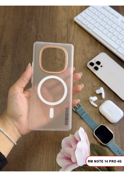 Redmi Note 14 Pro 4g Magsafe Uyumlu Mat Sert Klein Kılıf Beyaz