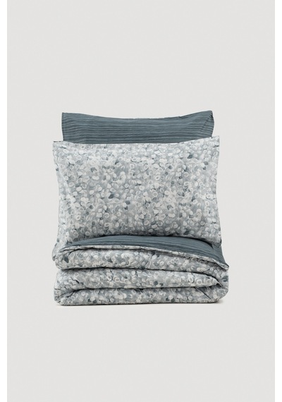 Cotton Box Minimal Çift Kişilik Lastikli Çarşaflı Nevresim Takımı Molly Antrasit