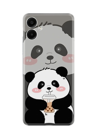 Samsung Galaxy Uyumlu - A06 Kılıf Boutique Baskılı Resimli Milkshake Panda Pcode -058