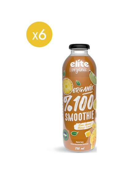 6'lı Organik %100 Smoothie Turuncu 700 Ml