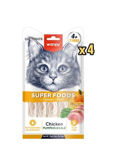 Wanpy Superfood Somon Tarak Yosun X 4 Paket