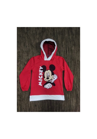 Çello Mello Gez Boy Kız Kapüşonlu Sweatshirt Kırmızı Kırmızı
