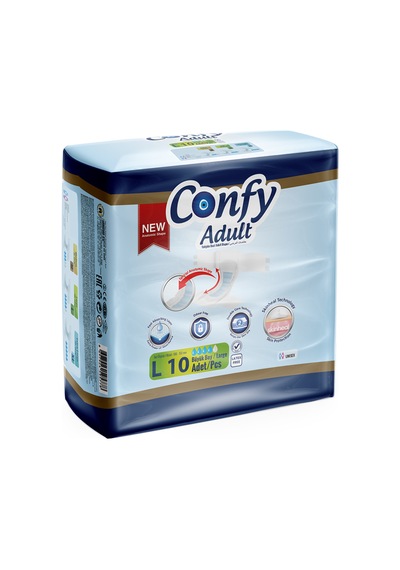 Confy Adult Yetişkin Bezi L 10'Lu