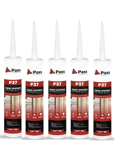 Pass Strafor & Kartonpiyer Yapıştırıcısı 480 Gr 5 Adet