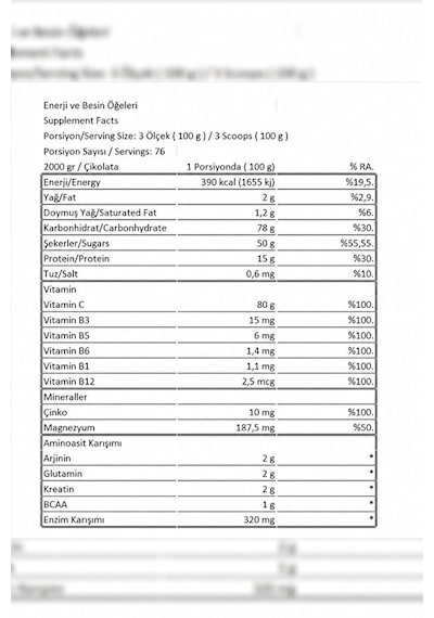 Conlast Xxl Mass Gainer Çilek 2000 Gr. / Çikolata-karbonhidrat 2000 Gr. Çikolata - Çilek