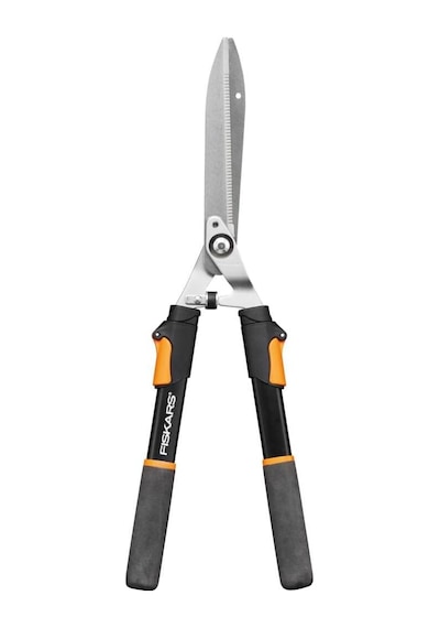Teleskopik Çit Budama Makinesi, Softgrip Saplar, Yüksek Kaliteli Çelik Bıçaklar, Uzunluk: 63-83 Cm, Siyah/turuncu,