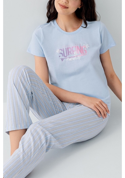 Arnetta Kadın Mavi Pijama Takım Ar3598-s-v1 Mavi