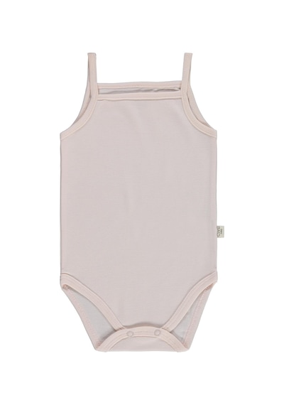 Civil Baby Çizgili İp Askılı 3 Lü 0-36 Ay Çıtçıtlı Badi - Pembe Açık Gül Kurusu