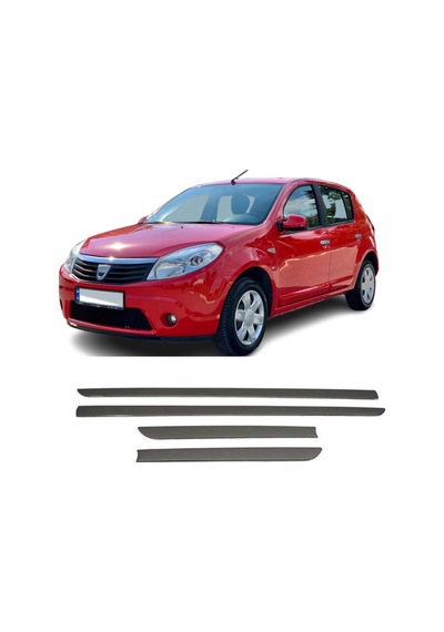Agtuning Dacia Sandero Krom Yan Kapı Çıtası 2007-2012 Arası Paslanmaz Çelik