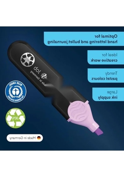 6'lı Pastel Fosforlu Kalem Seti, Farklı Renk Seçenekleri 124-Pembe
