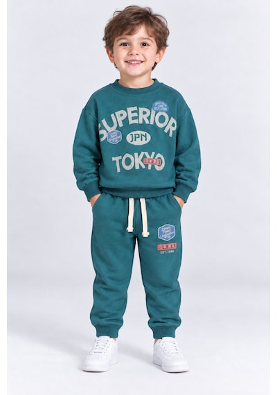 Ahengim Erkek Çocuk Superior Tokyo Baskılı 2 Li Eşofman Takımı Günlük Pamuklu Alt Üst Set Ak116 Koyu Yeşil Ahengim Erkek Çocuk Superior Tokyo Baskılı 2 Li Eşofman Takımı Günlük Pamuklu Alt Üst Set Ak116 Koyu Yeşil