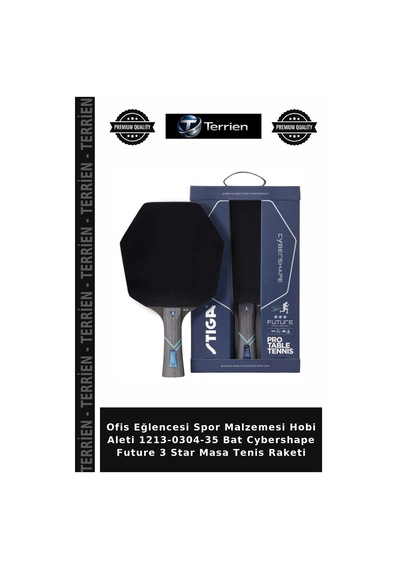 Ofis Eğlencesi Spor Malzemesi Hobi Aleti 1213-0304-35 Bat Cybershape Future 3 Star Masa Tenis Raketi