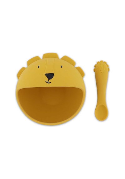 Mr. Lion - Silikon Bebek Yemek Seti 3 Adet