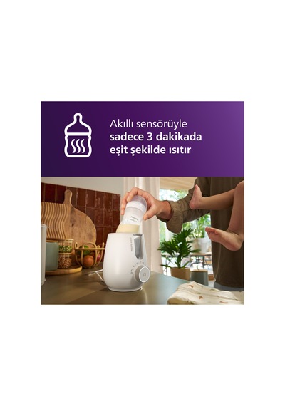 Scf359/00 2'si 1 Arada Isıtıcı & Buharlı Hijyenik Biberon Temizleme Cihazı
