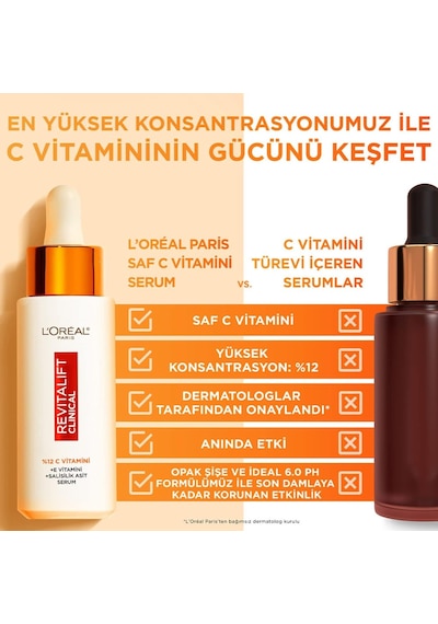 Revitalift Clinical %12 Saf C Vitamini Aydınlatıcı Serum