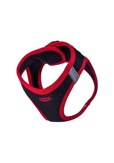 Doggie Havalı Dokuma Neon Serisi Küçük Irk Göğüs Tasması Kırmızı M-38-44Cm Kırmızı
