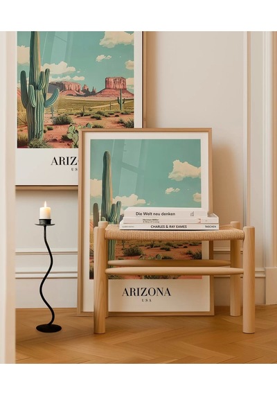 Çerçevesiz Poster Arizona Çölün Simgesi
