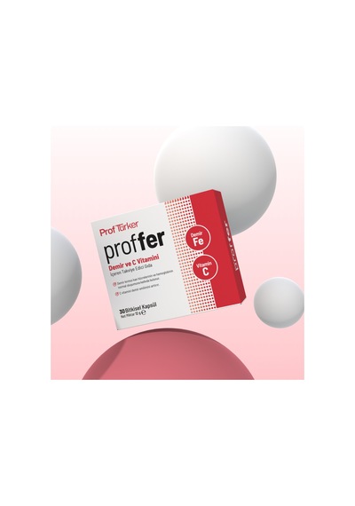 Proftürker Proffer Demir Ve C Vitamini 30 Kapsül