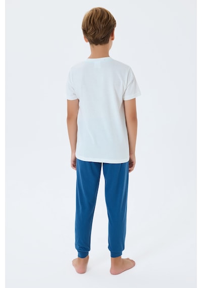 U.S. Polo Assn. Beyaz Erkek Çocuk Pijama Takımı